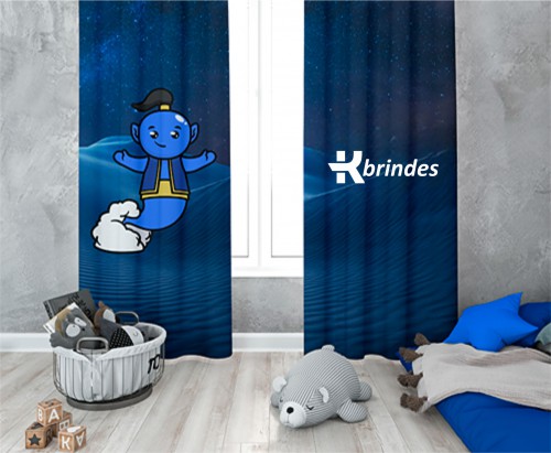 Cortina em Tecido Microfibra c/ Ilhós