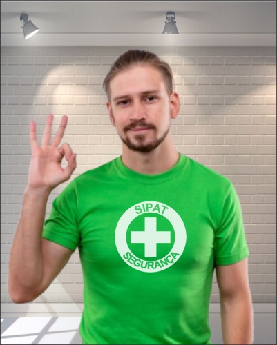 Camisa Sipat 100% Algodão fio 30.1  cardada