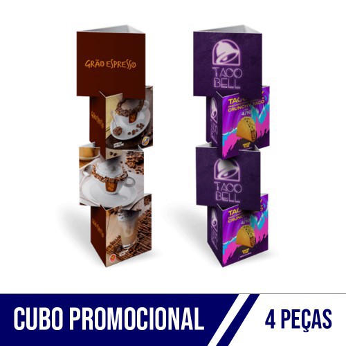 Cubo Promocional 4 Peças